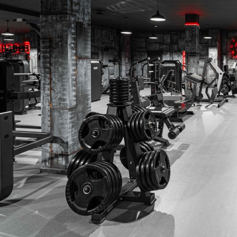 Диск обрезиненный 3 HANDLE черный D51 мм PROFI-FIT 25 кг