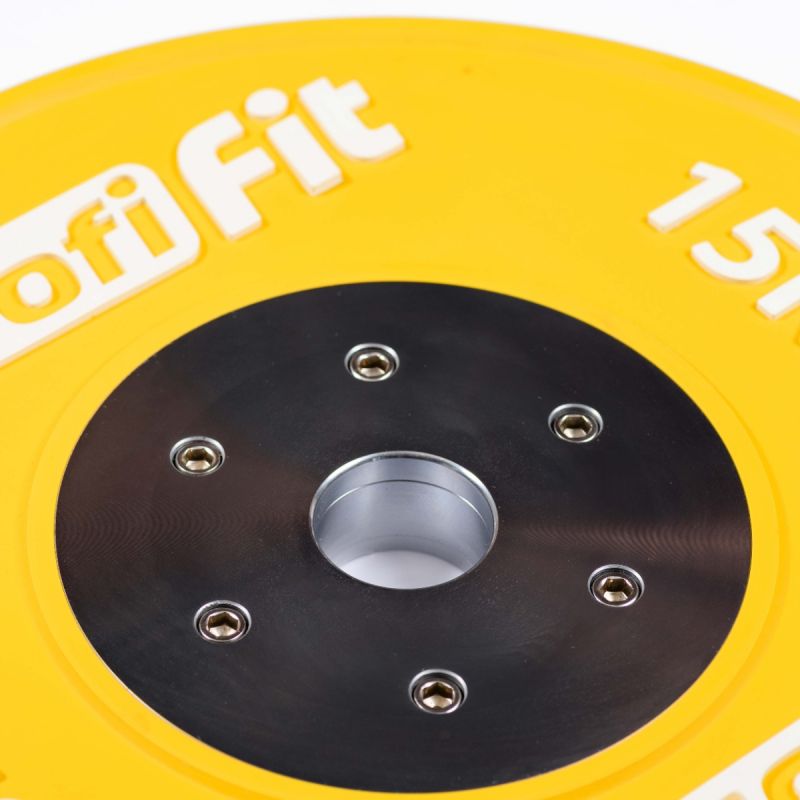 Диск профессиональный обрезиненный HARD цветной D51 мм PROFI-FIT 15 кг