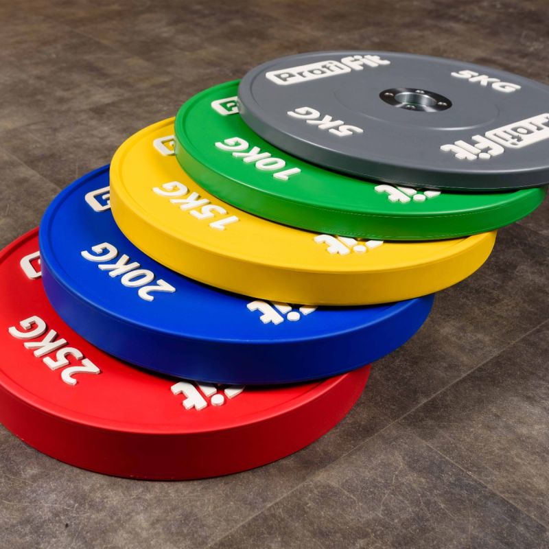 Диск профессиональный обрезиненный HARD цветной D51 мм PROFI-FIT 20 кг