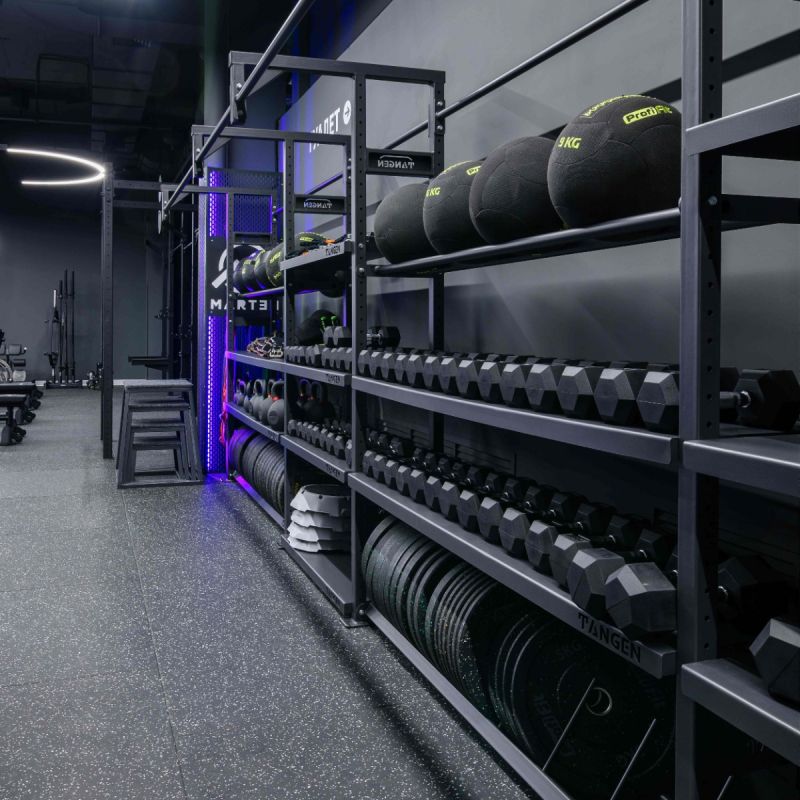 Гантель гексагональная обрезиненная PROFI-FIT 12,5 кг