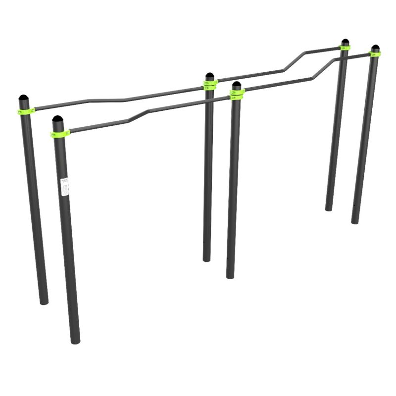 W360 GTO Брусья разноуровневые изогнутые (подходит ОВЗ) ZAVODSPORTA