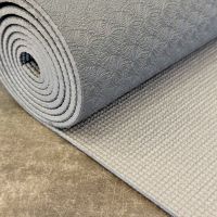 Коврик для йоги и фитнеса БАЗА (графитовый-серый) 5 мм PROFI-FIT