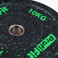 Диск для штанги HI-TEMP с цветными вкраплениями D51 мм PROFI-FIT 10 кг