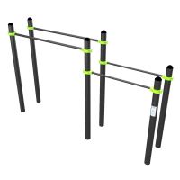 W310 Воркаут Брусья двойные для отжиманий разноуровневые ZAVODSPORTA
