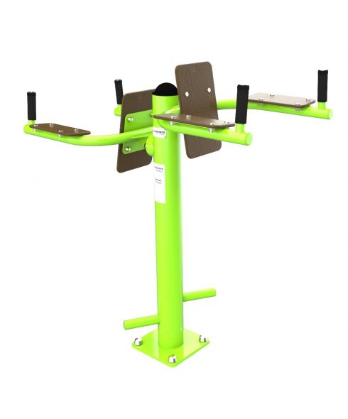 F-1708 Уличный тренажер Упор для пресса ZAVODSPORTA