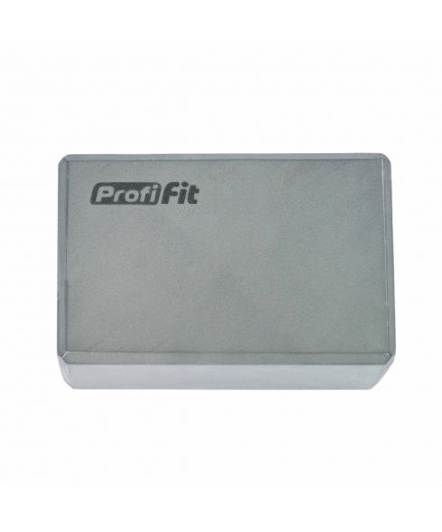 Блок для йоги (серый) PROFI-FIT
