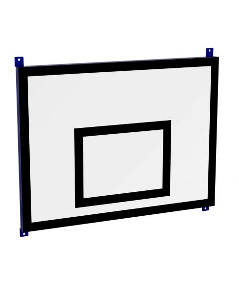 Щит баскетбольный тренировочный пристенный (фанера 15 мм, металлокаркас) 900х1200 мм ZAVODSPORTA