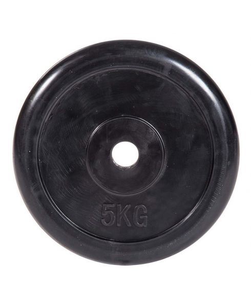 Диск обрезиненный классический, черный D26 мм PROFI-FIT  5 кг