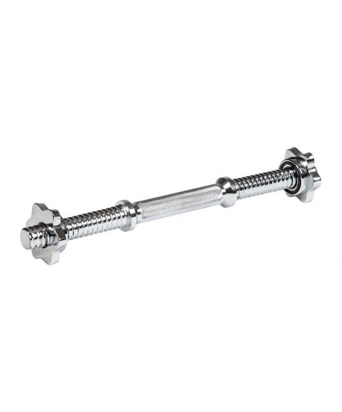 Гриф гантельный 400 мм (хром, замок-гайки Вейдера) D25 мм PROFI-FIT