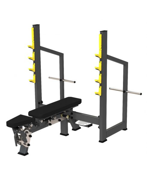 A3142 Скамья-стойка для жима штанги универсальная